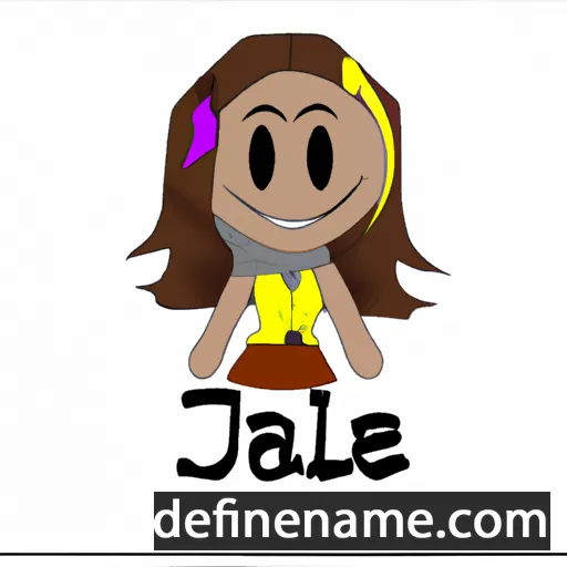 cartoon of the name Jaelle