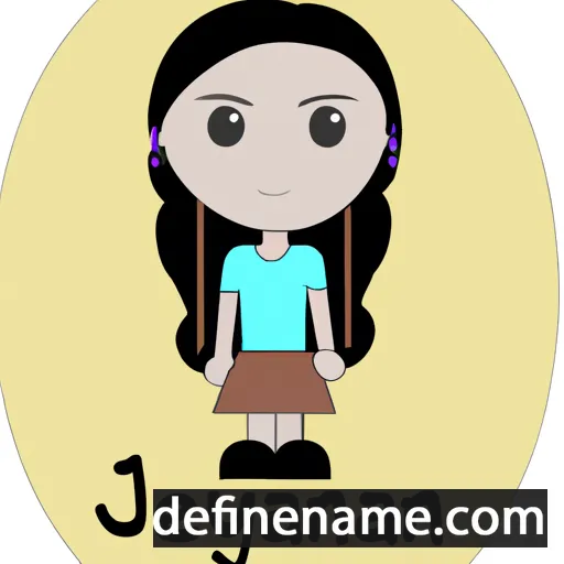 cartoon of the name Jaenalyn