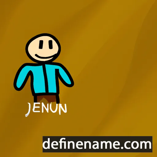 cartoon of the name Jaenudin