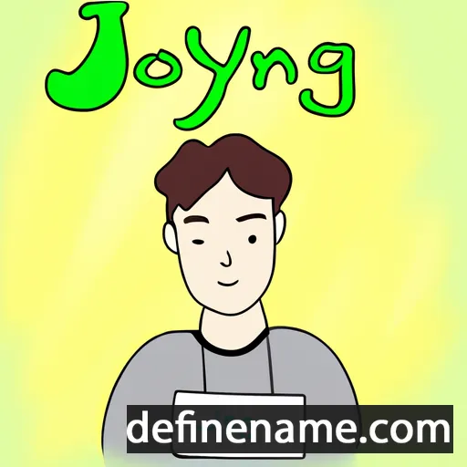 cartoon of the name Jaeyoung