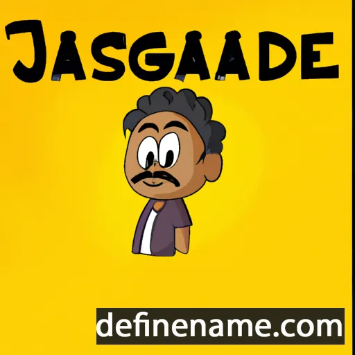 cartoon of the name Jagadeesh