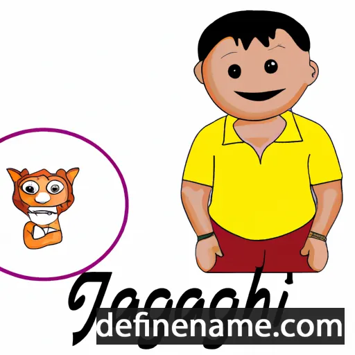 cartoon of the name Jagath