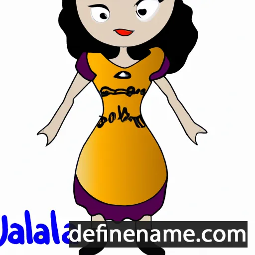 cartoon of the name Jahlia