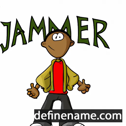 cartoon of the name Jahmere