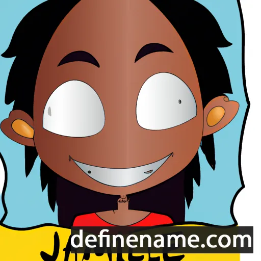 cartoon of the name Jahmile