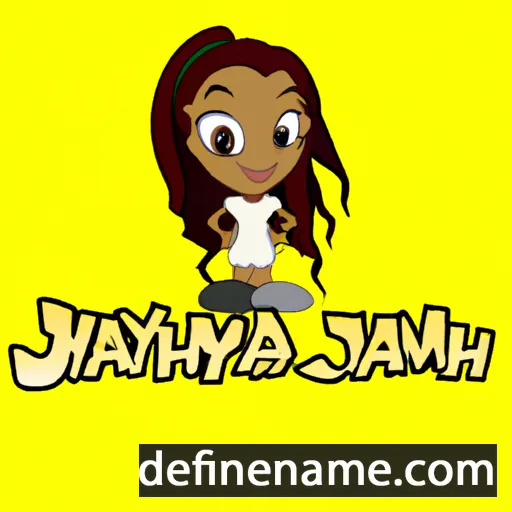 cartoon of the name Jahmyah