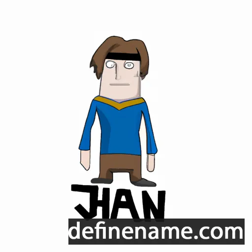 cartoon of the name Jahn