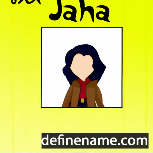 cartoon of the name Jahra