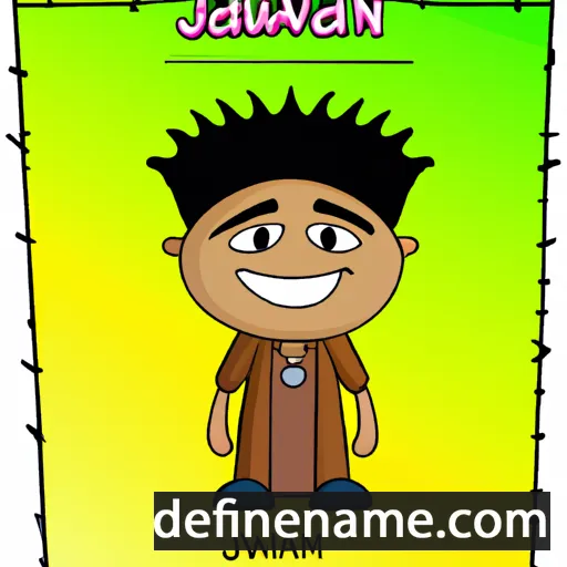 cartoon of the name Jahwan