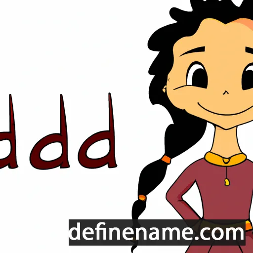 cartoon of the name Jaida