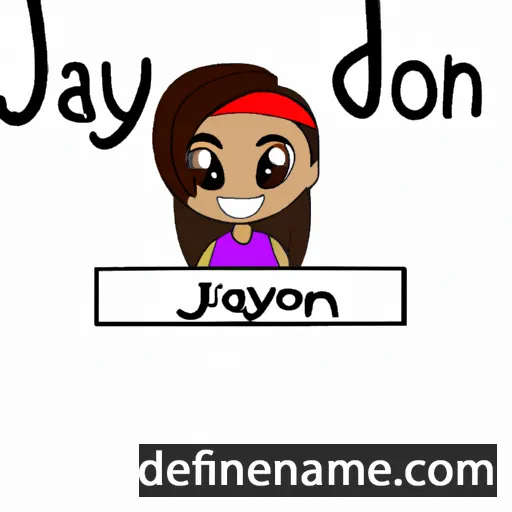 cartoon of the name Jaidynn