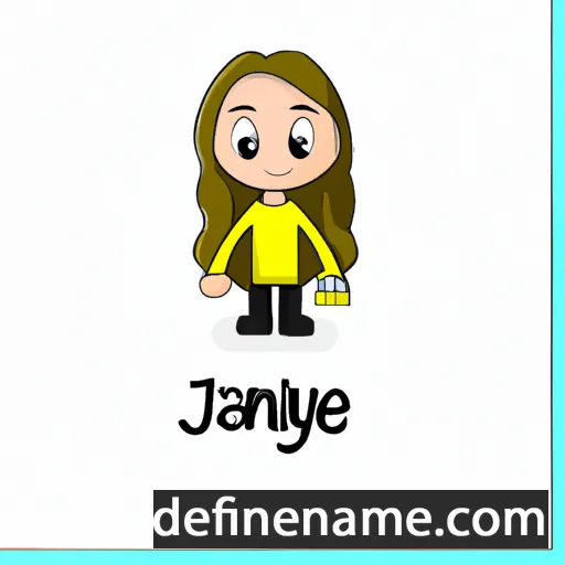 cartoon of the name Jailyne