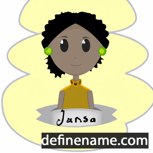 cartoon of the name Jainara