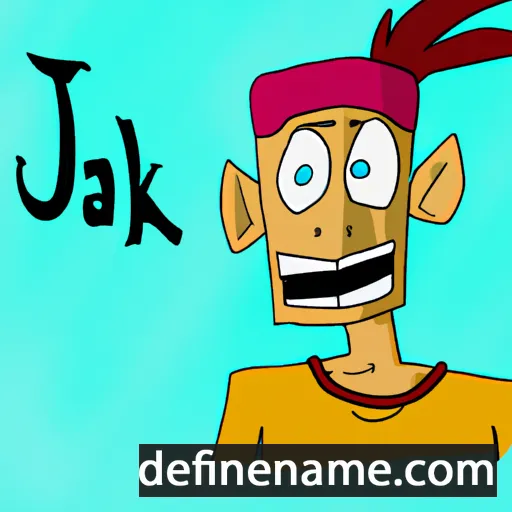 cartoon of the name Jak