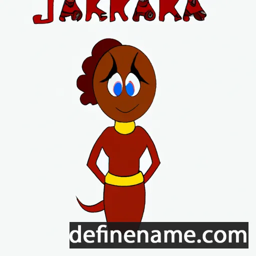 cartoon of the name Jakara