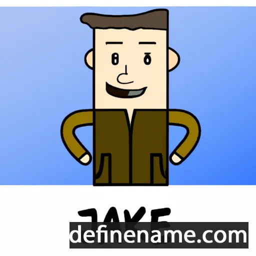 cartoon of the name Jakeb