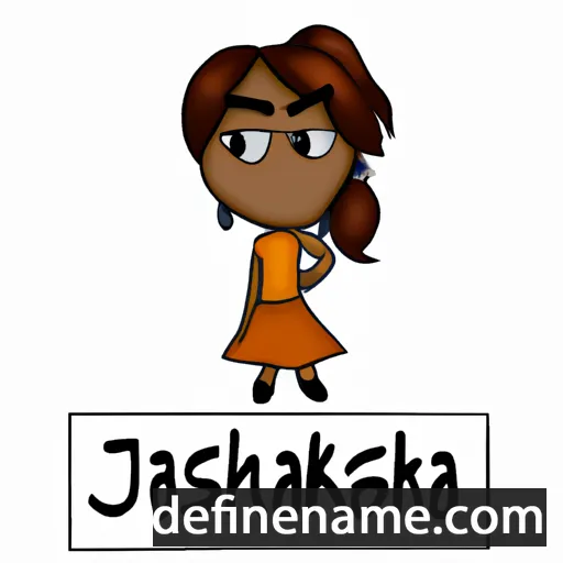 cartoon of the name Jakisha