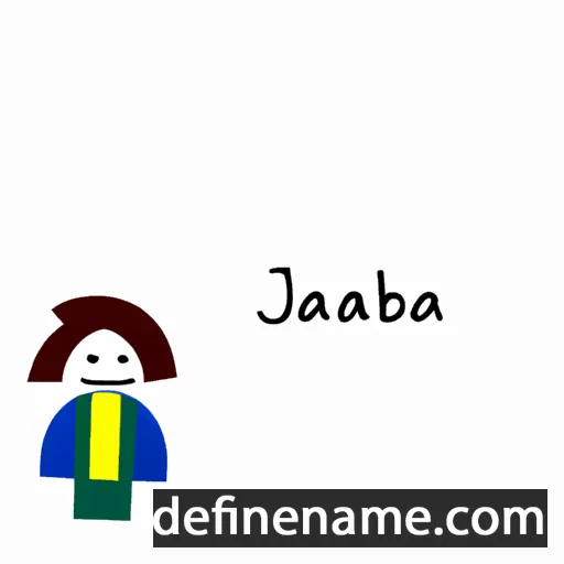 cartoon of the name Jakobea