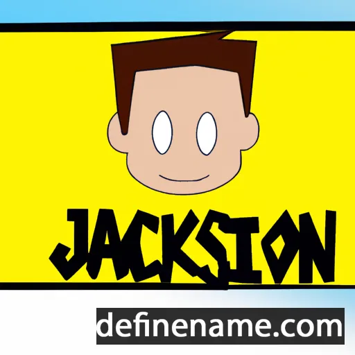 cartoon of the name Jakson