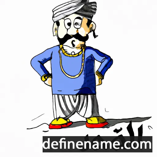 cartoon of the name Jalaal