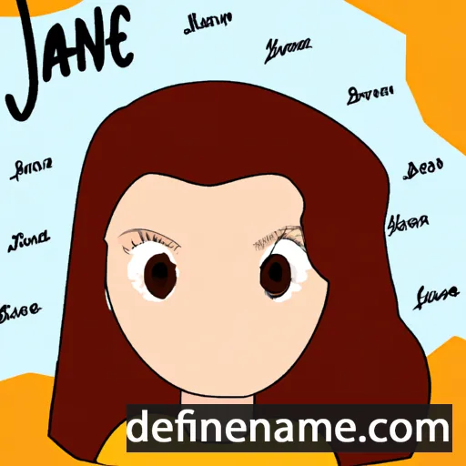 cartoon of the name Jáne