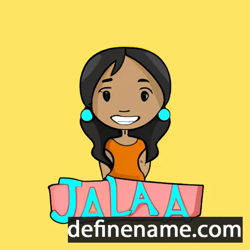 cartoon of the name Jalaya