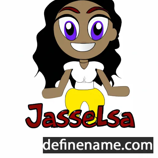 cartoon of the name Jalessa