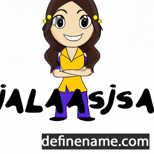 cartoon of the name Jalissa