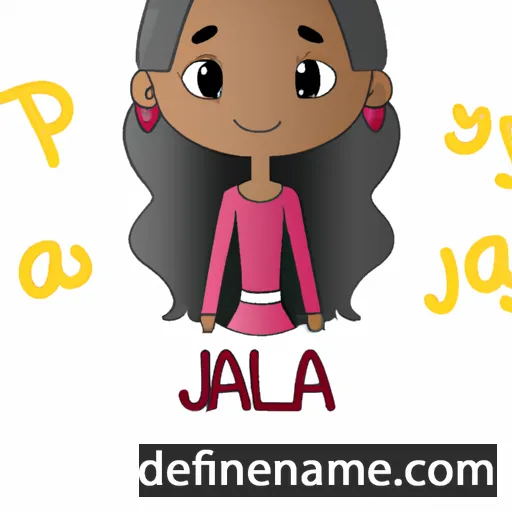 cartoon of the name Jalyla