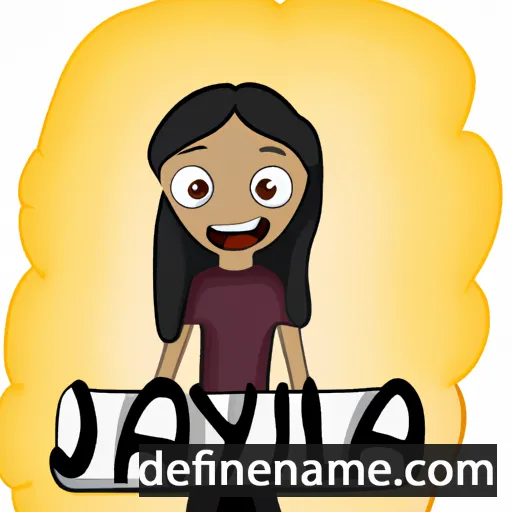 cartoon of the name Jalysa