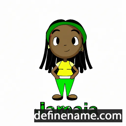 cartoon of the name Jamaica