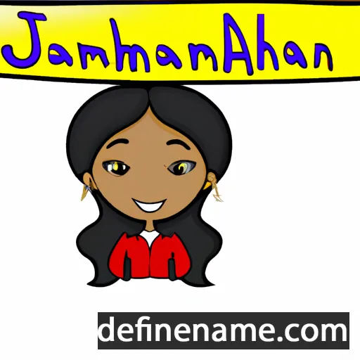 cartoon of the name Jamariah