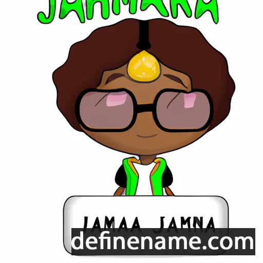 cartoon of the name Jamarria