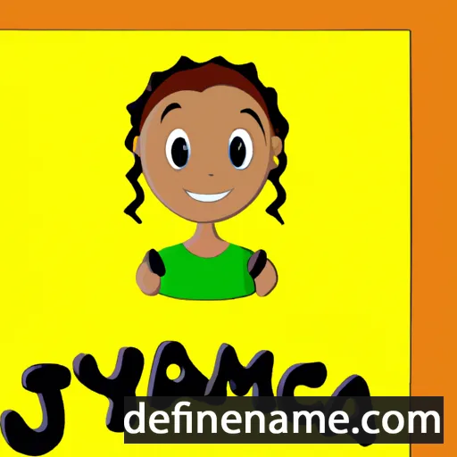 cartoon of the name Jamayca