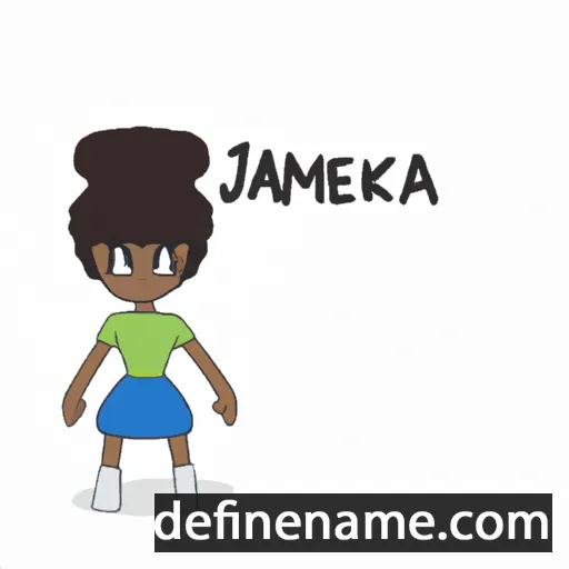 cartoon of the name Jameka