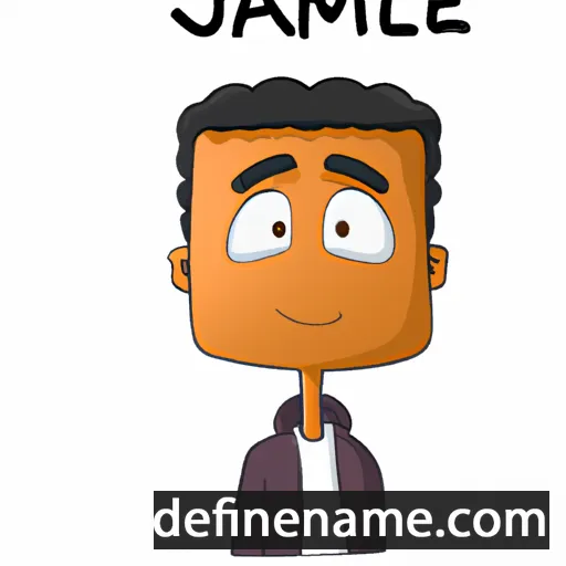 cartoon of the name Jamel