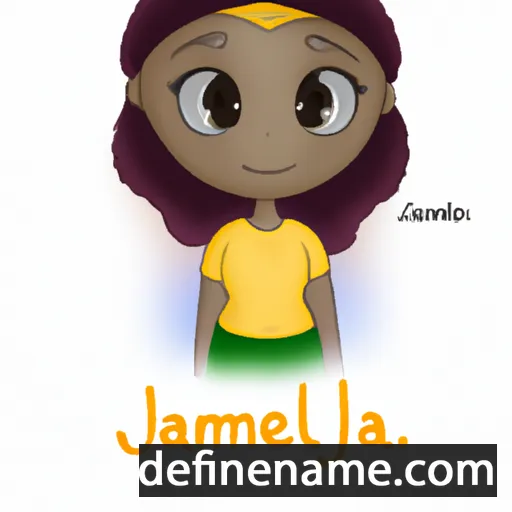 cartoon of the name Jamelah