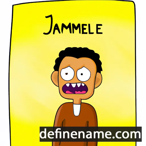 cartoon of the name Jameleddine