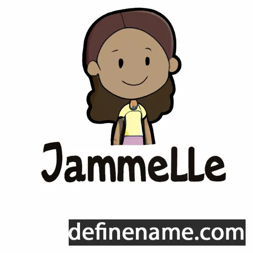 cartoon of the name Jamelene