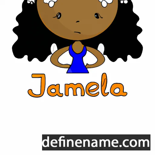 cartoon of the name Jamelia