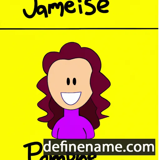 cartoon of the name Jamesine