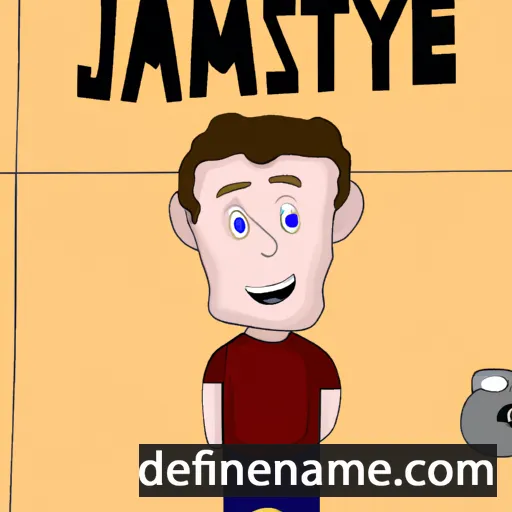 cartoon of the name Jamesyn