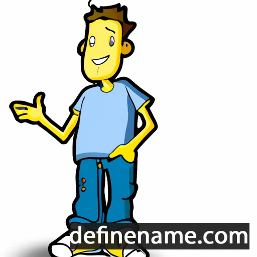 cartoon of the name Jamez