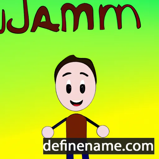 cartoon of the name Jamian