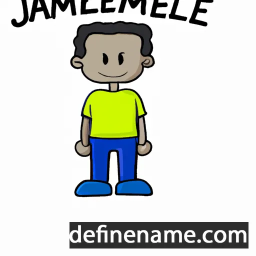 cartoon of the name Jamiel