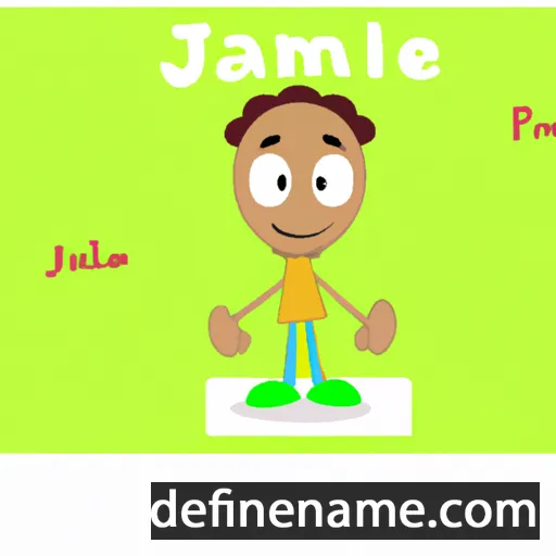 cartoon of the name Jamile