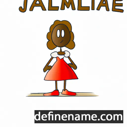 cartoon of the name Jamilia