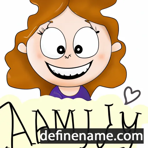 cartoon of the name Jamily