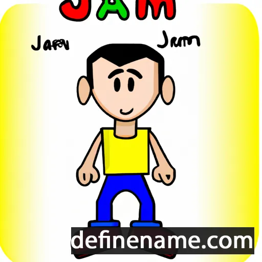 cartoon of the name Jamin