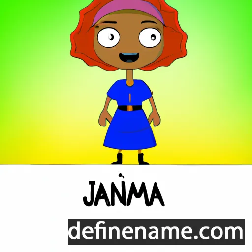 cartoon of the name Jamina